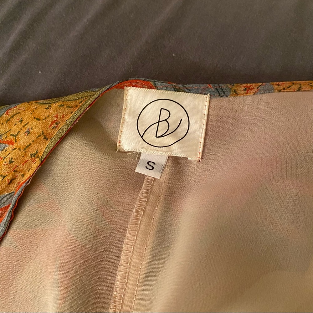 Anthropologie Pineapple wrap maxi dress Size S - Picture 7 of 9